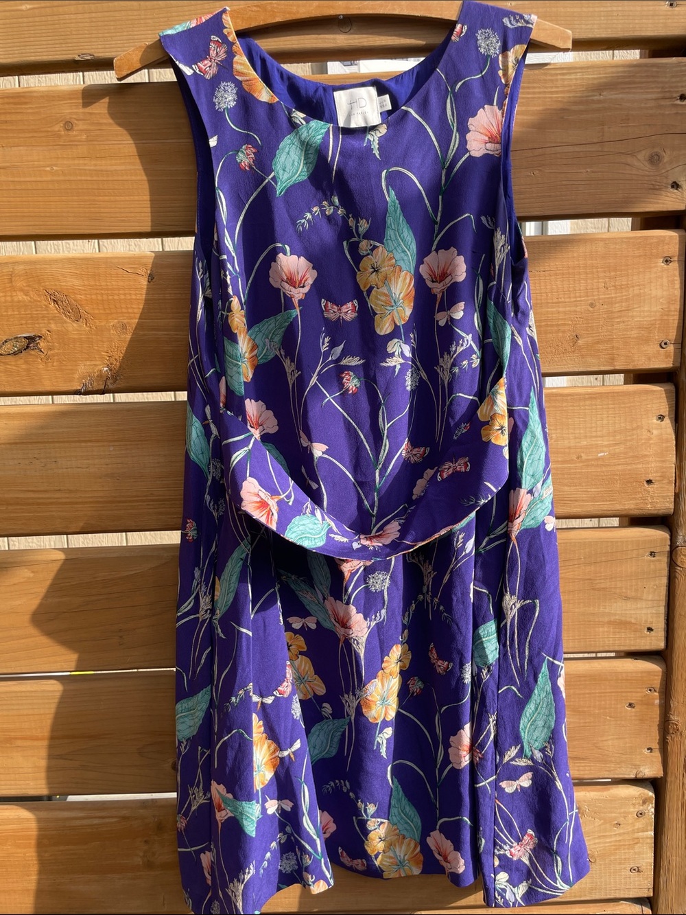 HD in Paris Anthropologie Hidden Isle 100% Silk Mini Dress